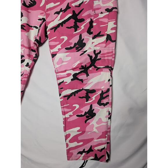 ROTHCO Women's  Paratrooper Pink/Black Camo Fatigues Size XXL - Picture 2 of 12